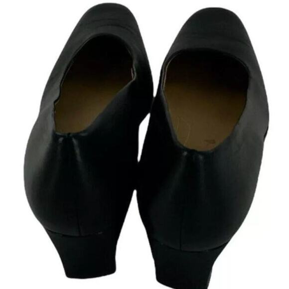 Easy Spirit Women's Palisadet Black Leather Square Toe Pump Heels Size 9.5 - Picture 6 of 7